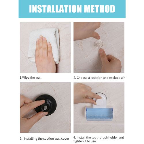 Toothbrush Rack Wall Mounted Toothbrush Holder Container