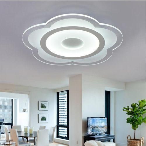 Modern Simple Square Acrylic LED Ceiling Light Living Room Bedroom Home LampFull White Light