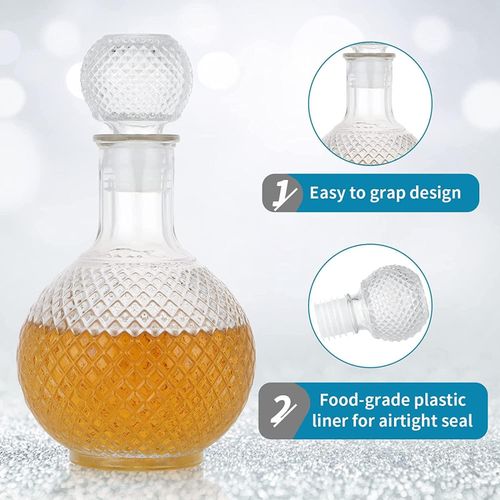 Glass Decanter with Airtight Stopper