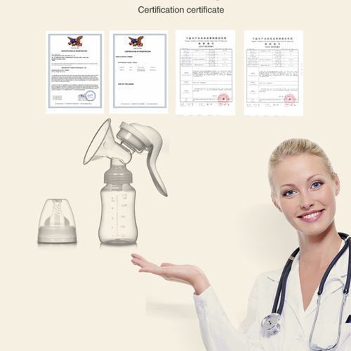 Manual Breast Pump Powerful Suction Cup Milk Extractor - Colorless