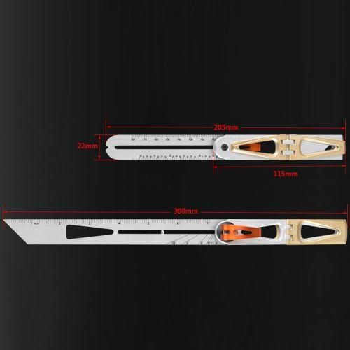 Woodworking Scriber Ruler Heavy Duty TShape MultiAngle