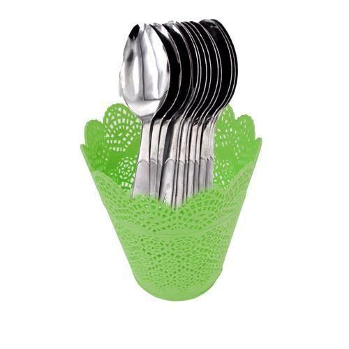 Netted Plastic Spoon And Fork Holder