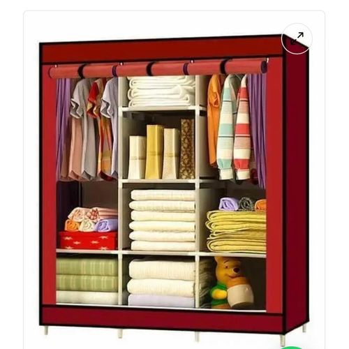 Wardrobe clothes cabinet (metallic)