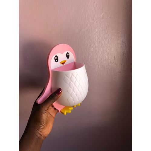 Pink Penguin Wall Storage Unit.