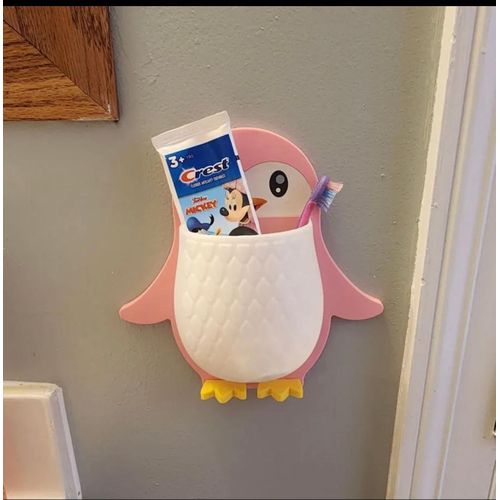 Pink Penguin Wall Storage Unit.
