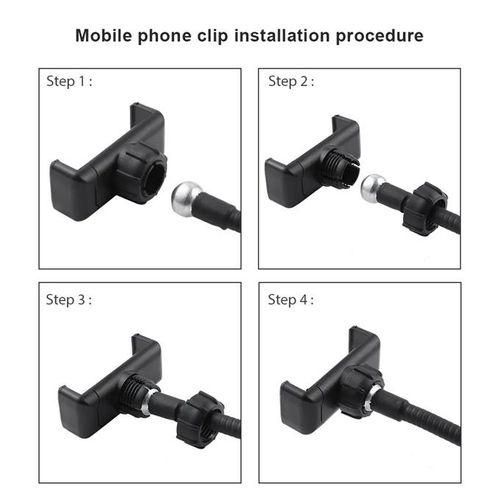 Phone Holder Selfie Stick Tripod Flash Ring Light  Phone Holder 24 LED Camera 2 in 1 Flexible Long Arm USB Clamp for Live Broadcasting