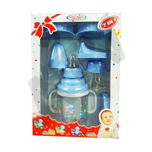 7 In 1 Camera New Safe Milk Baby Feeding Set(250ML) - Multi-colours.