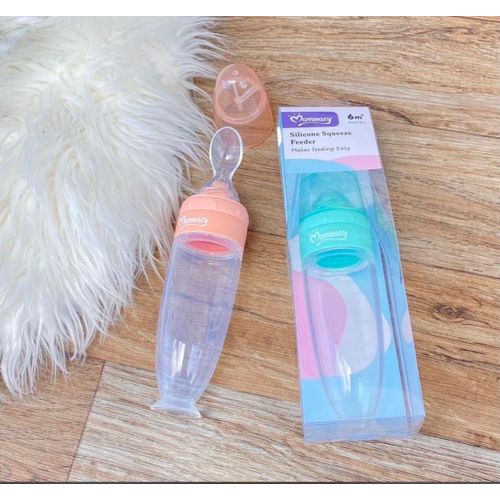 Momeasy Baby Silicone Squeeze FeederSpoon Feeder