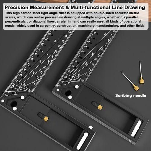 Multifunctional Right Angle Ruler 90 Degree MultiHoles