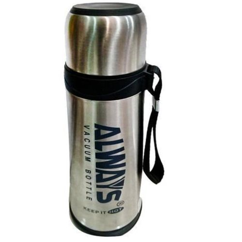 Always Flask Portable Vacuum Thermos Bottle (0.5ltr) - Silver