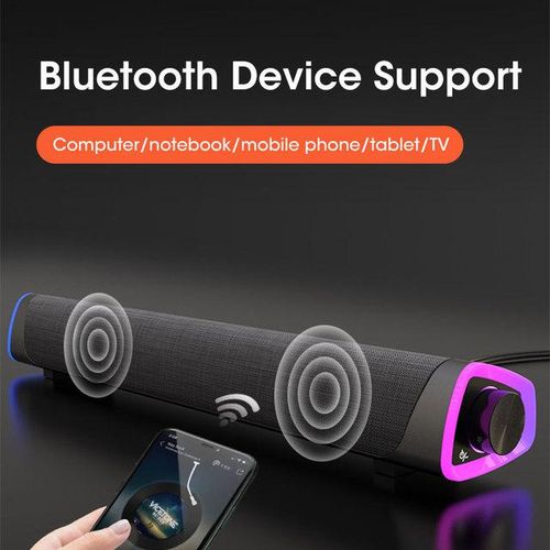 Bluetooth Computer Speaker Stereo Subwoofer Soundbar 3d Home Surround For Macbook Lap Notebook Pc Music Player Loudspeaker