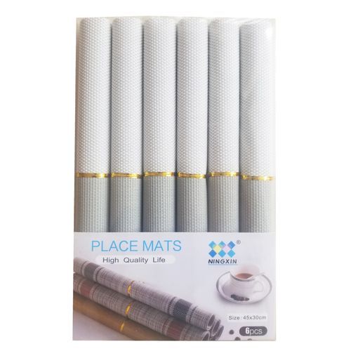6 Pieces High Quality Place Mats-Multicolour