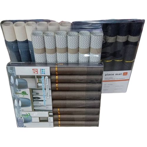 6 Pieces High Quality Place Mats-Multicolour