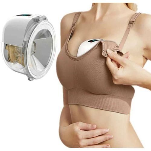 Portable Hands Free Wearable Electric Breast Pump RH668 - White
