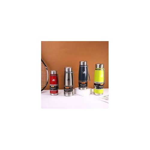 JK 1 Piece Of 1000ml Insulated Vacuum Thermo Bottle Leakproof Stainless Water Flask for- Multicolor