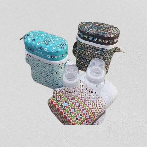 Baby Bottle Milk Warmer With 2 Bottles - Multicolor