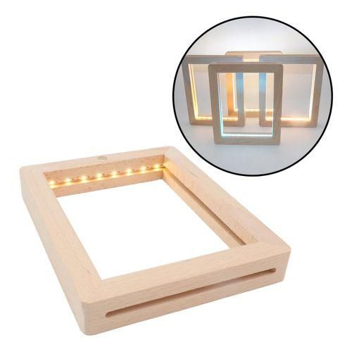 Wood Picture Frame LED Photo Frame Decor 23cmx17cmx2cm