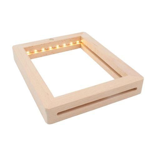 Wood Picture Frame LED Photo Frame Decor 23cmx17cmx2cm