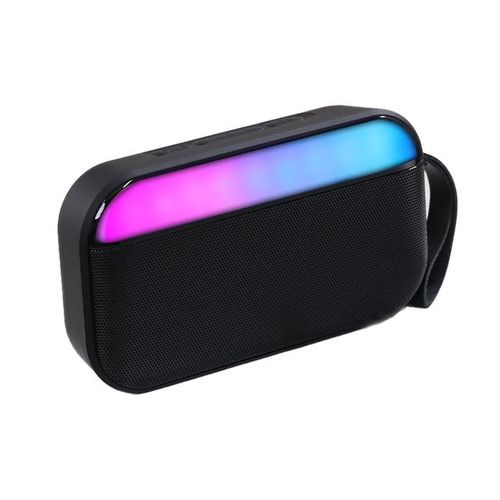 5w 5.0 Portable Speaker Quad Drivers Deep Bass Rgb Lighting Tws Pairing 800mah Hands-Free Call Outdoors Wireless Speaker
