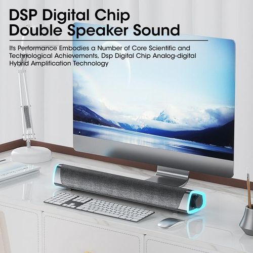 4d Computer Speaker 5.0 Bluetooth Wired Loudspeaker Stereo Subwoofer Sound Bar For Macbook Lap Notebook Pc Music Player