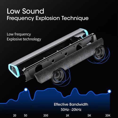 4d Computer Speaker 5.0 Bluetooth Wired Loudspeaker Stereo Subwoofer Sound Bar For Macbook Lap Notebook Pc Music Player