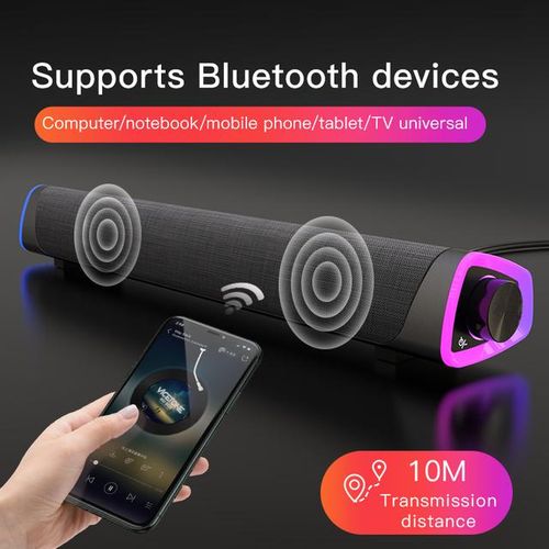 4d Computer Speaker 5.0 Bluetooth Wired Loudspeaker Stereo Subwoofer Sound Bar For Macbook Lap Notebook Pc Music Player