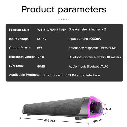 4d Computer Speaker 5.0 Bluetooth Wired Loudspeaker Stereo Subwoofer Sound Bar For Macbook Lap Notebook Pc Music Player