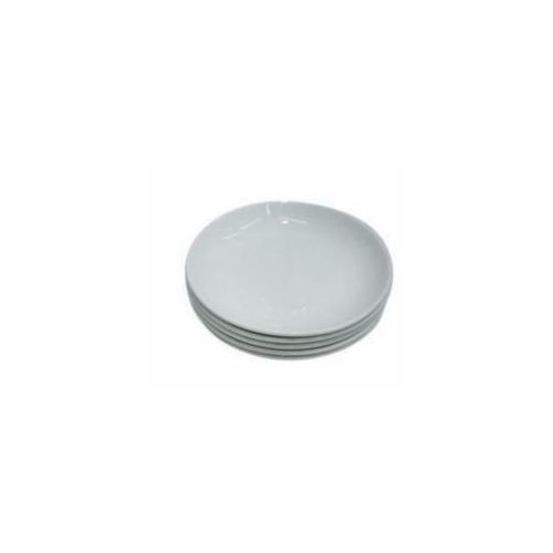 6 Pieces Of Unbreakable Circular Plates - white