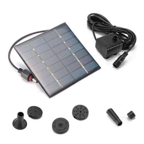 Solar Fountain Pump With 4 Spraying Nozzles Bird Bath