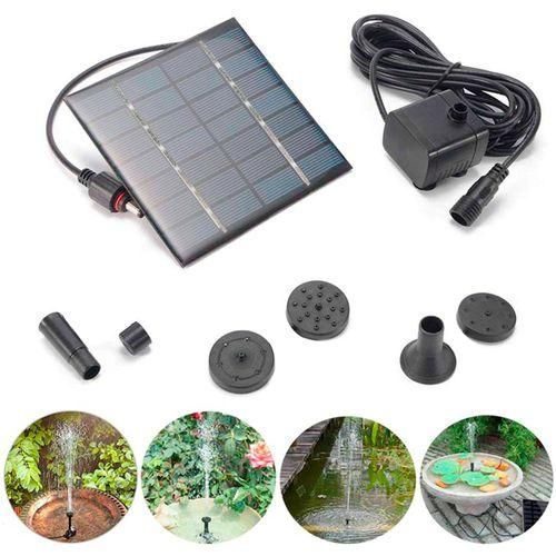 Solar Fountain Pump With 4 Spraying Nozzles Bird Bath