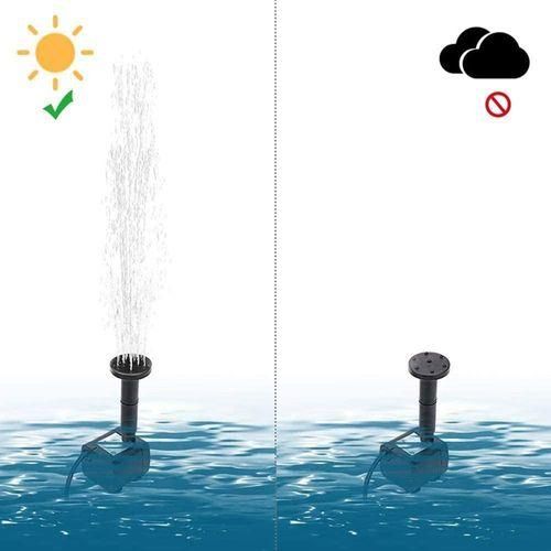Solar Fountain Pump With 4 Spraying Nozzles Bird Bath