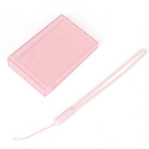 3 Inch Glitter Celebrity Photo Card Storage Box Pink