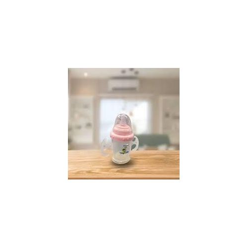 Potato 210ML Baby Mini Feeding Training Suction Cup Or Sippy Cup Water Drinking Bottle- Multicolor