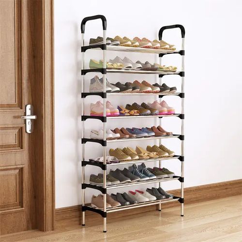 8 Layer Shoe Organizer And Storage - Black