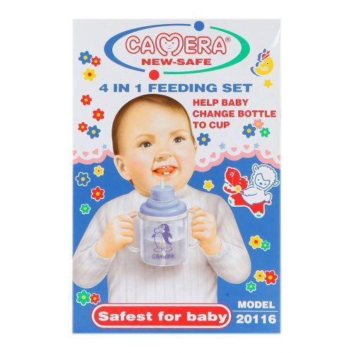 4 In 1 Camera New Safe Milk Baby Feeding Set(180ML) - Multi-colours.