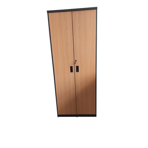 Wooden Office Bookshelf 2 Doors Closed- Cherry
