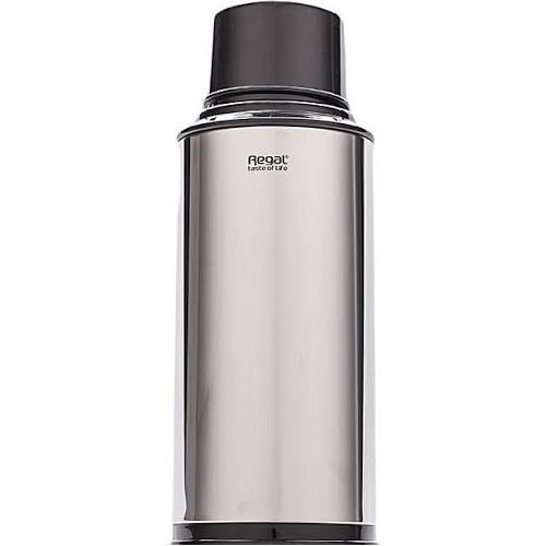 Regal Breakable 1.8 Liters Thermal Flask With Unique Design-Silver/Black