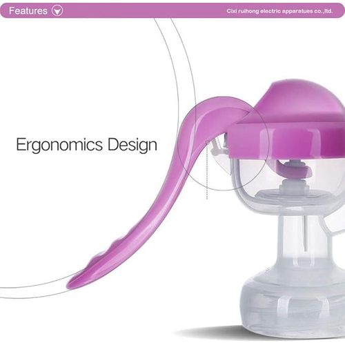 Gonice Manual Breast Pump, Silicone Hand Pump for Breastfeeding, Small Portable Manual Breast Milk Catcher Baby Feeding Pumps with Accessories