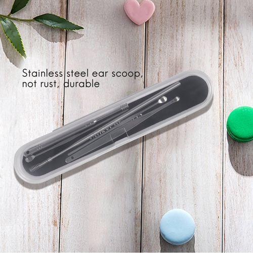 5 Pcs/Set Unisex Stainless Steel goodral Ear Pick Spoon Clean