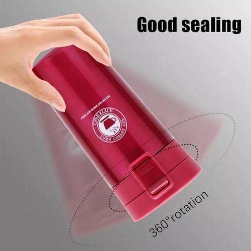 Thermos Cup Coffee Mug Home Office Travel -380ml Red
