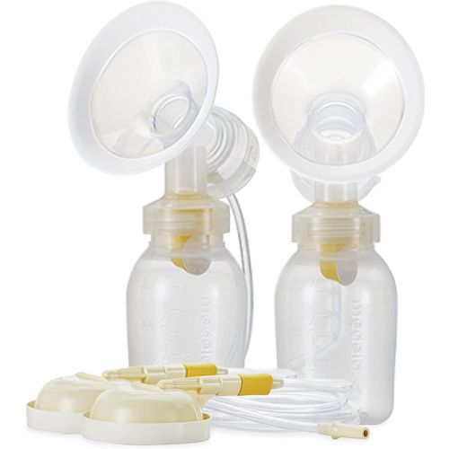 Medela Double Pump Manual Single Hand Breast Pump - White