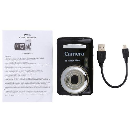 1280x720P HD 4X Digital Zoom 16.0 MP Digital Video Camera Recorder With 2.4 Inch TFT Screen(Black)