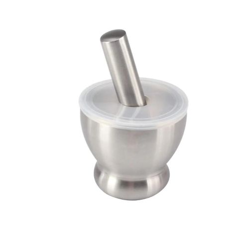 Long Time Use Stainless Mortar And Pestle ,Silver