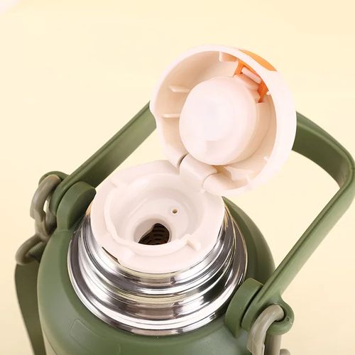 Stainless Steel tumblers 316 Stainless Steel,Vacuum Insulated Cup,Portable Diagonal Travel Kettle with Handle,Outdoor Large Capacity Sports Kettle Cups 1.5L Vacuum Flask- Multicolor