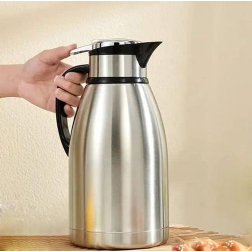 Always 2L Pressing Flask with 4 Cups-Silver colour
