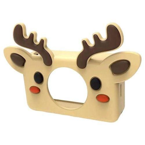 Cute Silicone Cover Shockproof Carrying Case For Light Brown Deer