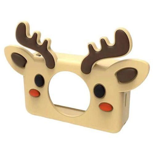 Cute Silicone Cover Shockproof Carrying Case For Light Brown Deer