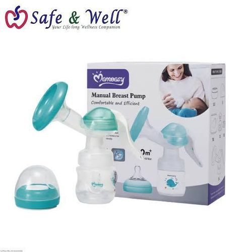 Momeasy Manual Breast Milk Pump-Blue