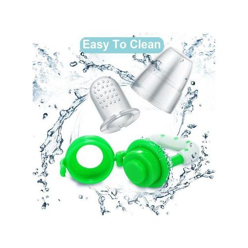 Baby Fresh Fruit Food Feeder Nibbler Pacifier Nipple Training Massaging Toy Teether- Multi-colour.