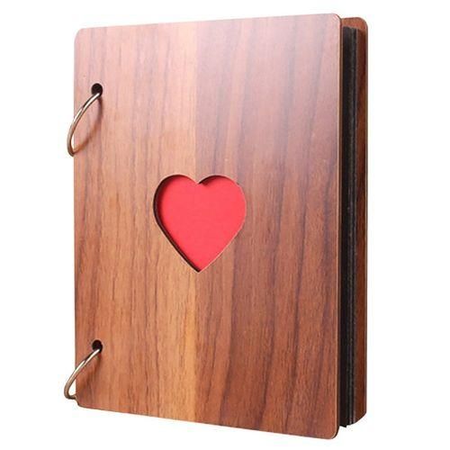 3 PCS 6 Inch 32 Pages Wooden Photo Album Baby Growth Memory Life Photo Record Book